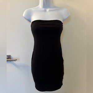 Fashion Nova Elegant Black Strapless Dress